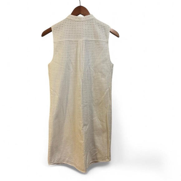 MICHAEL Michael Kors White Eyelet Sleeveless Button Down Shirt Dress 6 - Picture 2 of 6